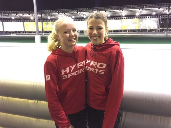 Laura en Tessa bij landelijke selectiewedstrijd NK Sprint junioren B