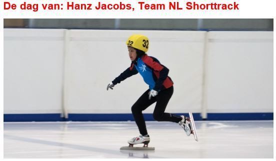 De dag van: Hanz Jacobs, Team NL Shorttrack