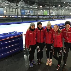 Job, Maud, Roos, Tessa en Laura bij interregionale selectiewedstrijden
