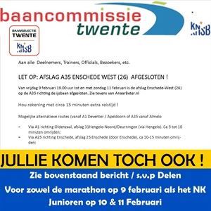 NK junioren op IJsbaan Twente