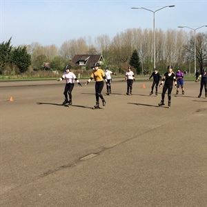 Ook de eerste skeelerclinic heeft plaatsgevonden