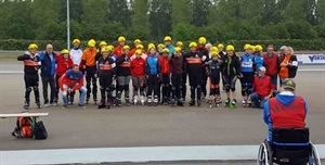 G-rijder Hanz voor 2e keer Nederlands Kampioen G-inline skaten.