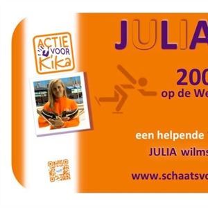 Julia Wilms schaatst voor KiKa!