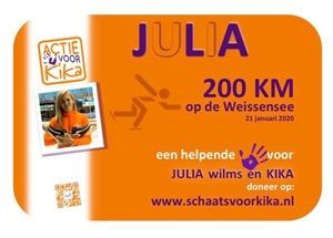 Julia Wilms schaatst voor KiKa!