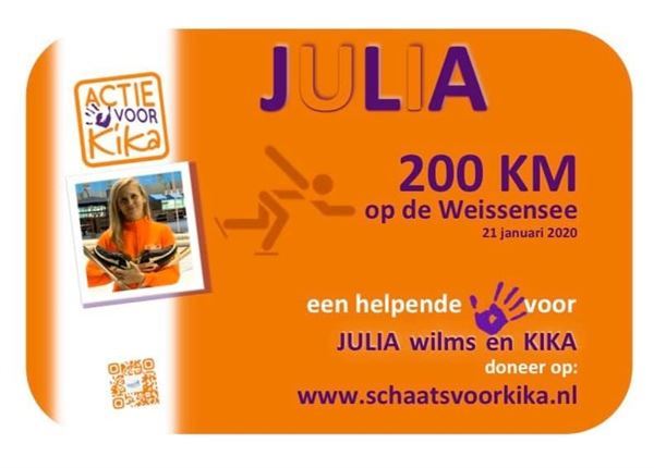 Julia Wilms schaatst voor KiKa!