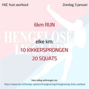 Workout zondag 3 januari