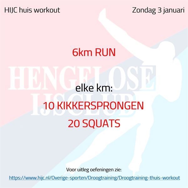 Workout zondag 3 januari