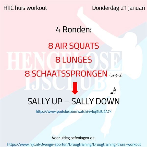 Workout donderdag 21 januari