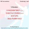 Workout dinsdag 30 maart