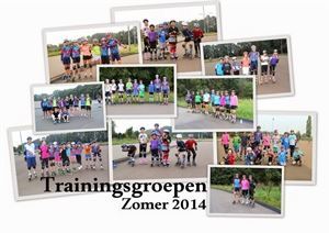 Groepsfoto's trainingsgroepen maandag