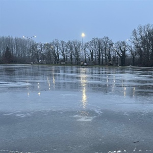 We kunnen buiten schaatsen!