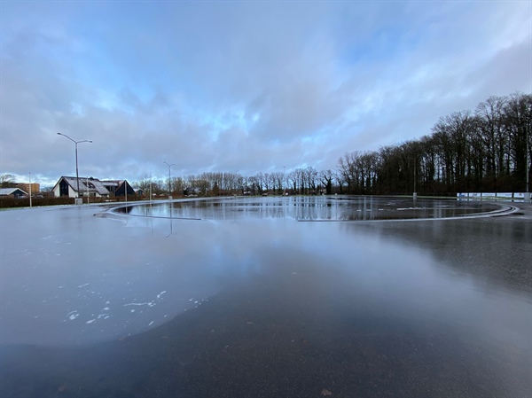 Sneeuw en ijs op de Combibaan