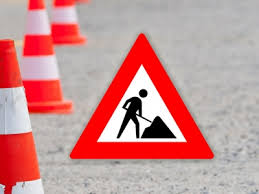 Afgesloten rijbaan richting start tijdrit Ootmarsum